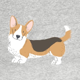 Corgi Illuatration T-Shirt